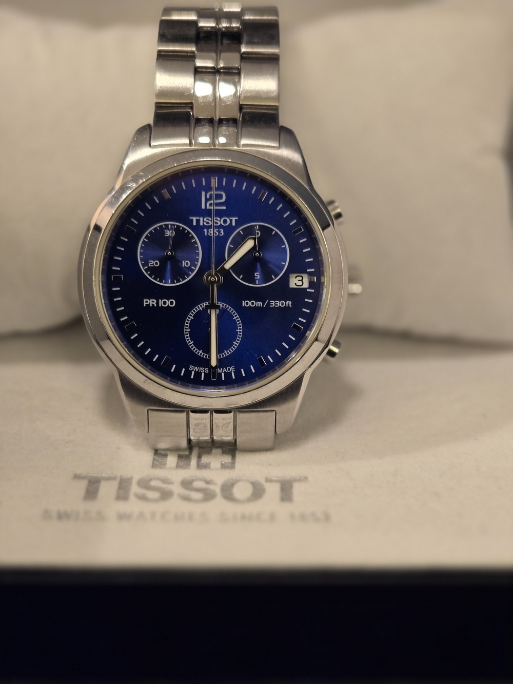 Tissot PR 100 Men's Stainless Steel Watch 41mm.  Chronograph